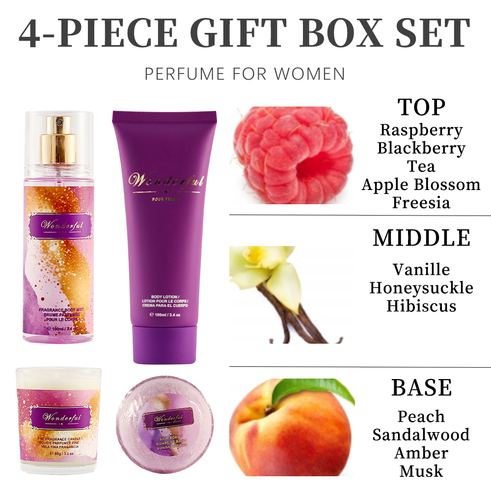 女性用フレグランスセット：ボディミスト3.4fl.oz、ボデ - Home Fragrance Gift のレビューと価格