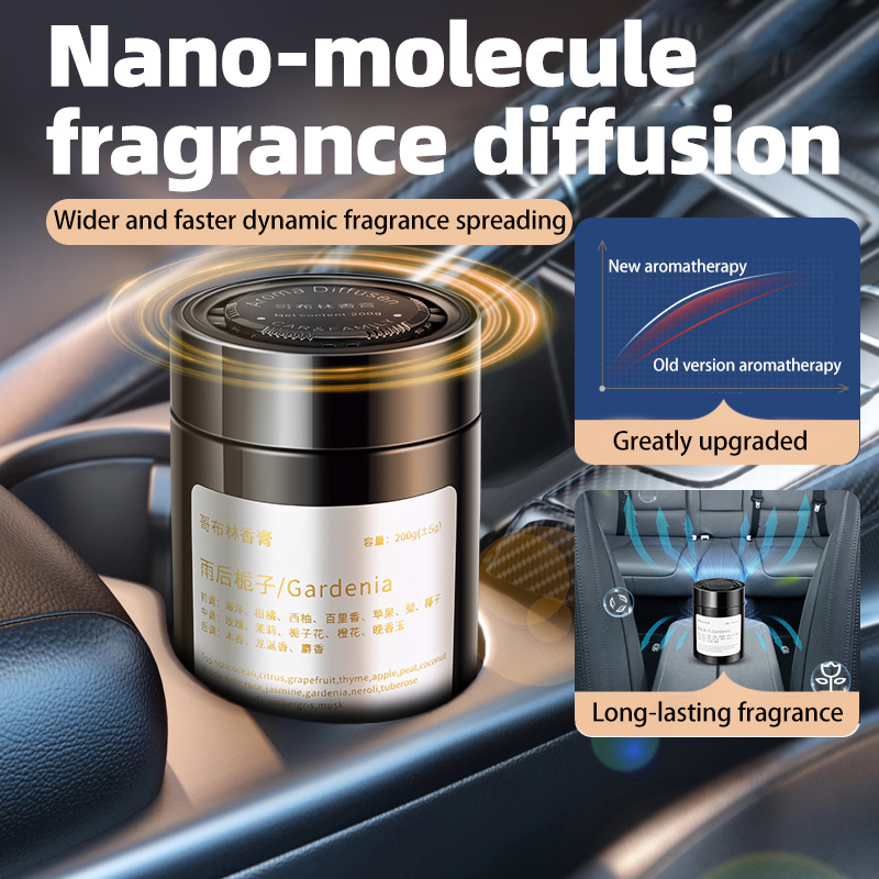 車用芳香剤、新モデルの車用お香、男女兼用の固形フレグランスバ - Home Fragrance Logo のレビューと価格